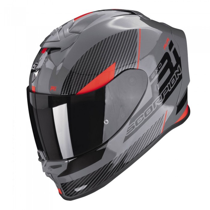 [해외]SCORPION EXO-R1 Evo Air Final 풀페이스 헬멧 9139815464 Grey / Black / Red