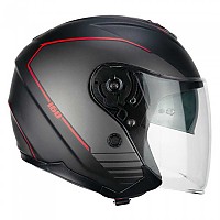 [해외]CGM 160G Jad Ride 오픈 페이스 헬멧 9139837100 Matt Black / Red