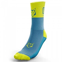 [해외]OTSO Multisport Mid 양말 6137938007 Light Blue / Fluo Yellow