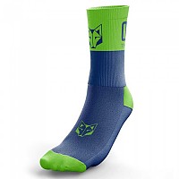 [해외]OTSO Multi-sport Medium Cut Electric Blue/fluor Green 양말 6137938008 Electric Blue / Fluo Green