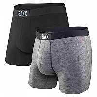 [해외]SAXX 언더웨어 Vibe 복서 브리프 2 단위 7136968443 Black / Grey