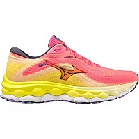 [해외]미즈노 Wave Sky 7 러닝화 6140081809 High-Vis Pink / Ombre Blue / Bolt Neo