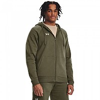 [해외]언더아머 Rival 플리스 풀지퍼 스웨트셔츠 7140047643 Marine OD Green 390 / White 100