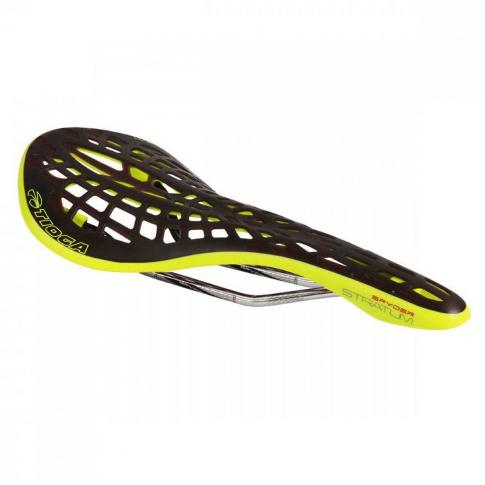 [해외]TIOGA Spyder Stratum CrMo 자전거 안장 1140271141 Opaque Neon Yellow