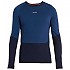 [해외]아이스브레이커 200 Sonebula Crewe Merino 긴팔 베이스 레이어 1140125480 Mid Navy / Royal Navy / Snow / Cb