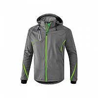 [해외]ERIMA Softshell Fonction 자켓 7138673802 Grey Marl / Green Gecko