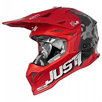 [해외]JUST1 J39 Kinetic Camo 오프로드 헬멧 9138646835 Black / Grey / Red