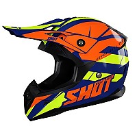 [해외]SHOT Pulse Revenge 오프로드 헬멧 9138299989 Navy / Orange / Neon Yellow Glossy