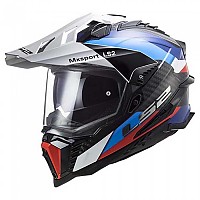 [해외]LS2 MX701 Explorer Carbon Frontier 풀페이스 헬멧 9140089303 Black / Blue