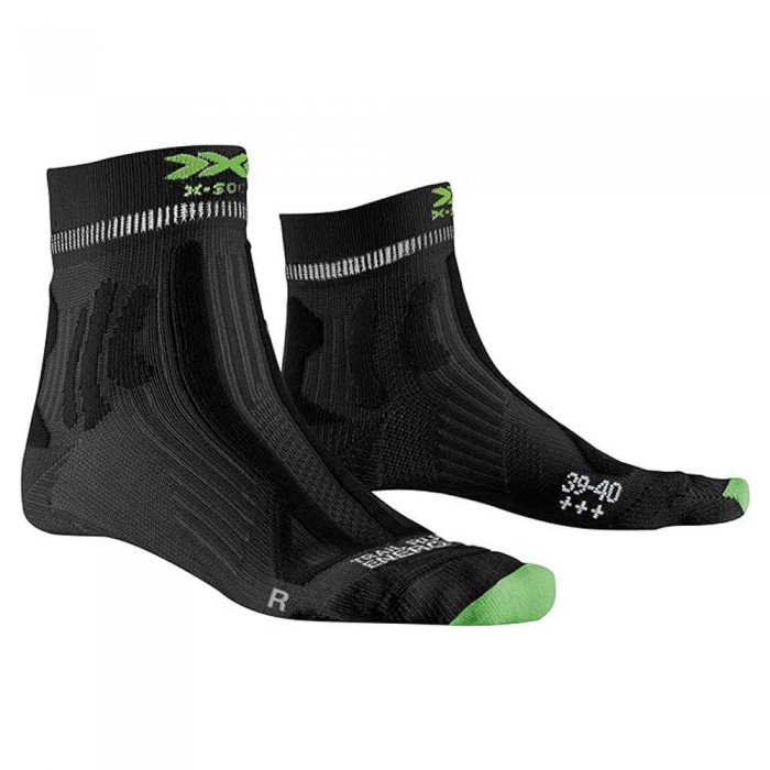 [해외]X-SOCKS 트레일 Run Energy 4.0 양말 6140084050 Opal Black / Effektor Green