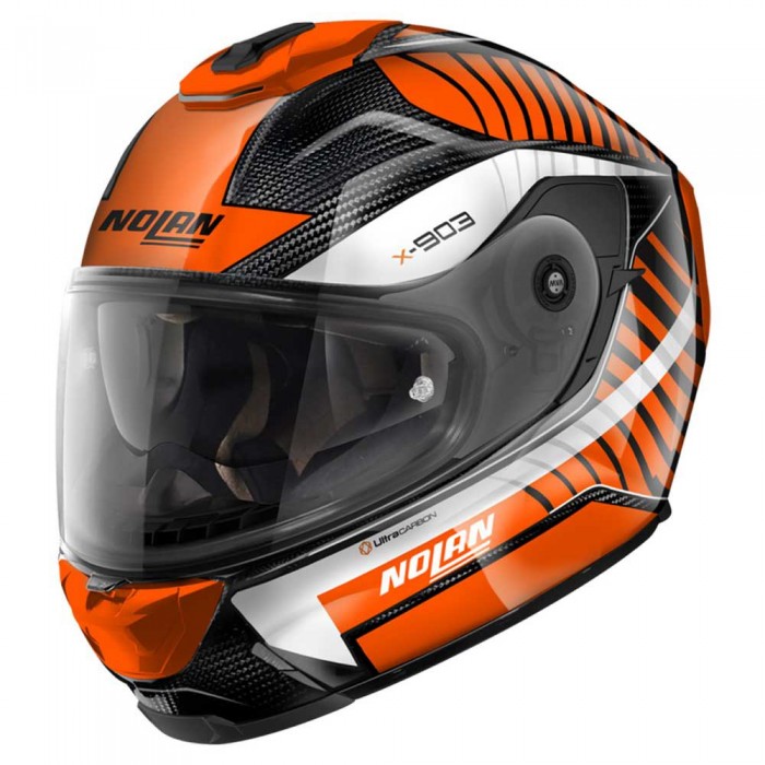 [해외]놀란 X-903 Ultra Carbon Starlight 풀페이스 헬멧 9140469269 Carbon / Orange / White