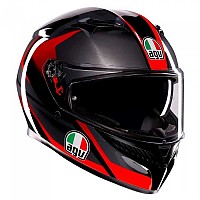 [해외]AGV K3 풀페이스 헬멧 9140462503 Striga Black / Grey / Red