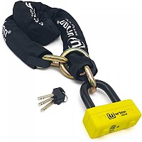 [해외]URBAN SECURITY Chain Lock 120 SRA+UR74 U자물쇠 9140512440 Black / Yellow