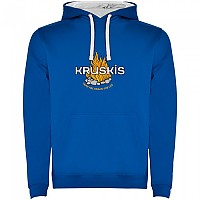 [해외]KRUSKIS Camp Friend Bicolor 후드티 4140578387 Royal Blue / White