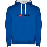 [해외]KRUSKIS I Love Camp Bicolor 후드티 4140578648 Royal Blue / White