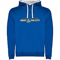 [해외]KRUSKIS Away From City Bicolor 후드티 4140578097 Royal Blue / White