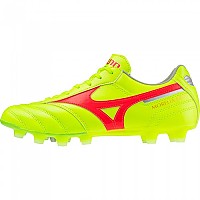 [해외]미즈노 Morelia II Pro MD 축구화 3140433757 Safety Yellow / Fiery Coral / Galaxy Silver