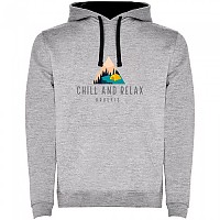 [해외]KRUSKIS Chill And Relax Two-Colour 후드티 4140613697 Heather Grey / Black