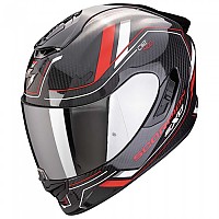 [해외]SCORPION EXO-1400 EVO II Carbon Air Mirage 풀페이스 헬멧 9140546439 Black / Red / White