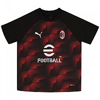 [해외]푸마 AC Milan 23/24 경기 전 주니어 반팔 티셔츠 3140130547 Black / For All Time Red