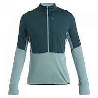 [해외]아이스브레이커 Merino 200 Realfleece Descender 하프 지퍼 플리스 4140597062 Fathom Green / Cloud Ray / Cb