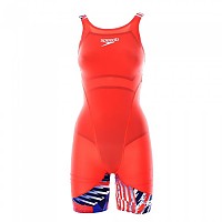 [해외]스피도 Fastskin LZR Ignite 경기용 수영복 6140428050 Flame Red / Bolt / White