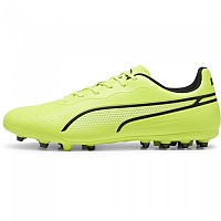 [해외]푸마 King Match MG 축구화 3140377864 Electric Lime / Black