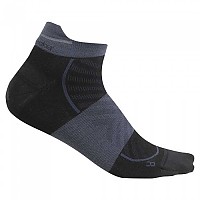 [해외]아이스브레이커 Merino Run+ Ultralight Micro 짧은 양말 4140597094 Black / Graphite