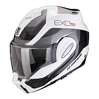 [해외]SCORPION EXO-TECH EVO Pro Commuta 모듈형 헬멧 9140546521 White / Silver