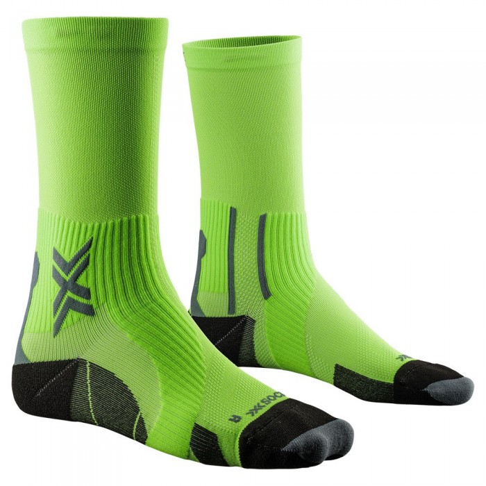 [해외]X-SOCKS Run Perform Crew 양말 6140579868 Fluo Green / Opal Black