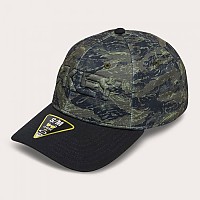 [해외]오클리 APPAREL 6 Panel Stretch Embossed 모자 1140222859 Tiger Mountain Camo Green