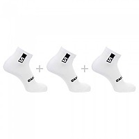 [해외]살로몬 Everyday Ankle 짧은 양말 3 켤레 4139477917 White / White / White