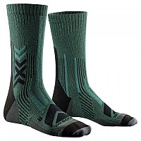 [해외]X-SOCKS Hike Perform Merino Crew 양말 4140579841 Dark Sage / Black