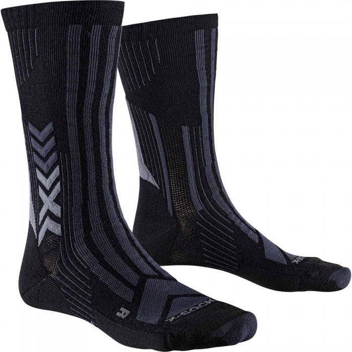 [해외]X-SOCKS Trekkin Perform Merino 크루 양말 6140579910 Black / Charcoal