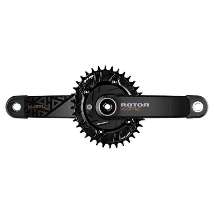 [해외]ROTOR Inspider Kapic Carbon CL55 R34 파워미터가 장착된 크랭크 1140737023 Black