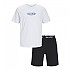 [해외]잭앤존스 Oliver 운동복 3140438719 White / Pack Black Shorts