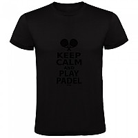 [해외]KRUSKIS Keep Calm And Play Padel 반팔 티셔츠 12140891535 Black