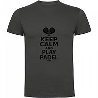 [해외]KRUSKIS Keep Calm And Play Padel 반팔 티셔츠 12140891537 Dark Grey