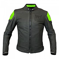 [해외]BERIK Classic Racer 가죽 자켓 9140804346 Black / Green