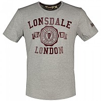 [해외]LONSDALE Murrister 반팔 티셔츠 7140760279 Marl Grey / Oxblood