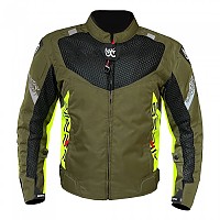 [해외]BERIK Air Sport 자켓 9141029304 Black / Military Green / Yellow Fluo