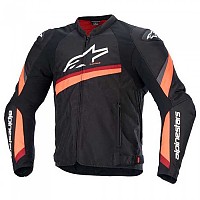 [해외]알파인스타 T-GP Plus R V4 자켓 9140722210 Black / Red Fluo