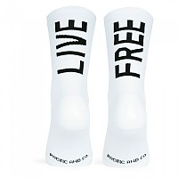 [해외]PACIFIC SOCKS Live free 양말 6141107910 White