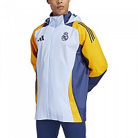 [해외]아디다스 Real Madrid 24/25 All 웨더 자켓 3141082221 Glow Blue / Crew Orange / Team Navy Blue 2