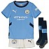 [해외]푸마 Manchester City FC Home 주니어 세트 3140940183 Team Light Blue / Marine Blue