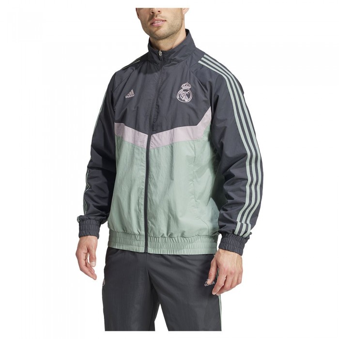 [해외]아디다스 Real Madrid SZN 트랙 자켓 3141125908 Carbon / Silver Green