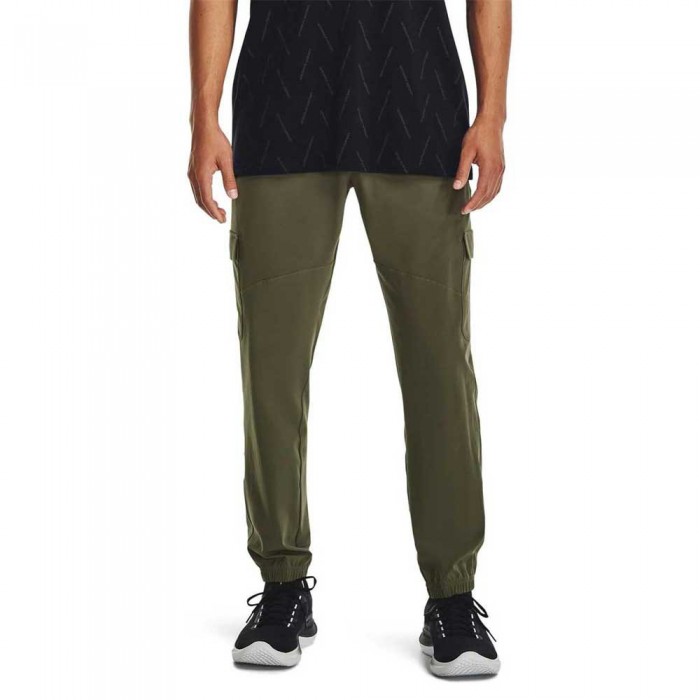 [해외]언더아머 Stretch Woven Cargo 바지 7140463708 Marine OD Green / Black