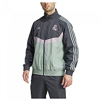 [해외]아디다스 Real Madrid SZN 트랙 자켓 12141125908 Carbon / Silver Green