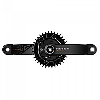 [해외]ROTOR Inspider Kapic Carbon CL52 R34 파워미터가 장착된 크랭크 1140737021 Black