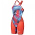 [해외]스피도 Fastskin LZR Pure Valor 2.0 Kneeskin 오픈 백 경기용 수영복 6141025876 Flame Red / Picton Blue